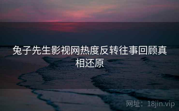兔子先生影视网热度反转往事回顾真相还原