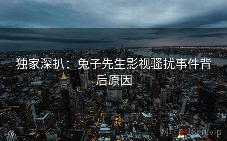 独家深扒：兔子先生影视骚扰事件背后原因