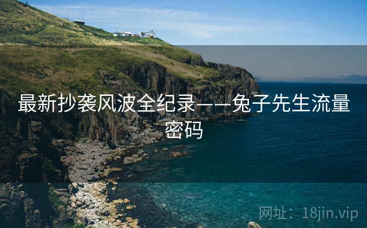 最新抄袭风波全纪录——兔子先生流量密码