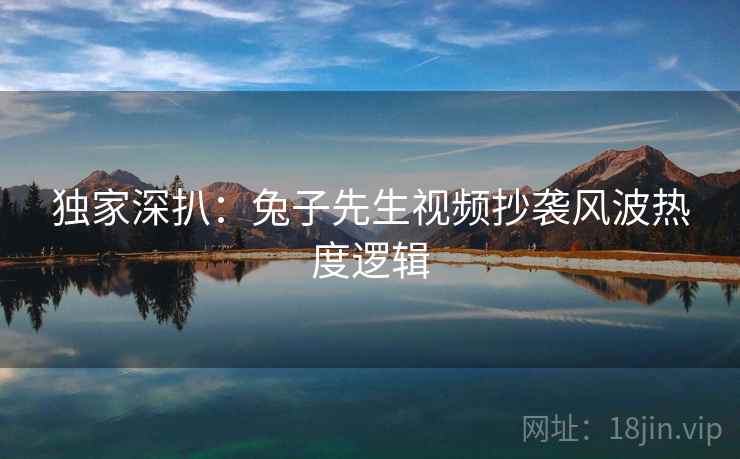 独家深扒：兔子先生视频抄袭风波热度逻辑