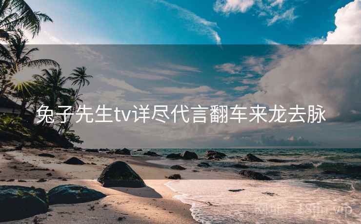 兔子先生tv详尽代言翻车来龙去脉
